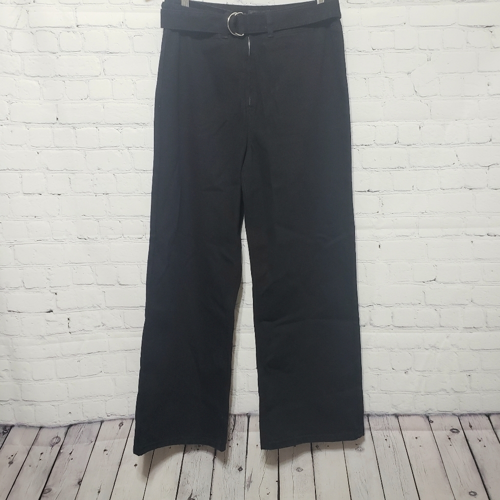 PrettyLittleThing Size 6 Washed Black Crop - Picture 6 of 11